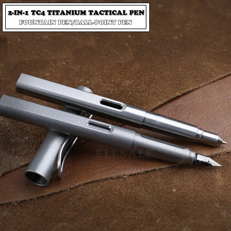 High Tech Office Accessories - Pena tinta Titanium 2 dalam 1,