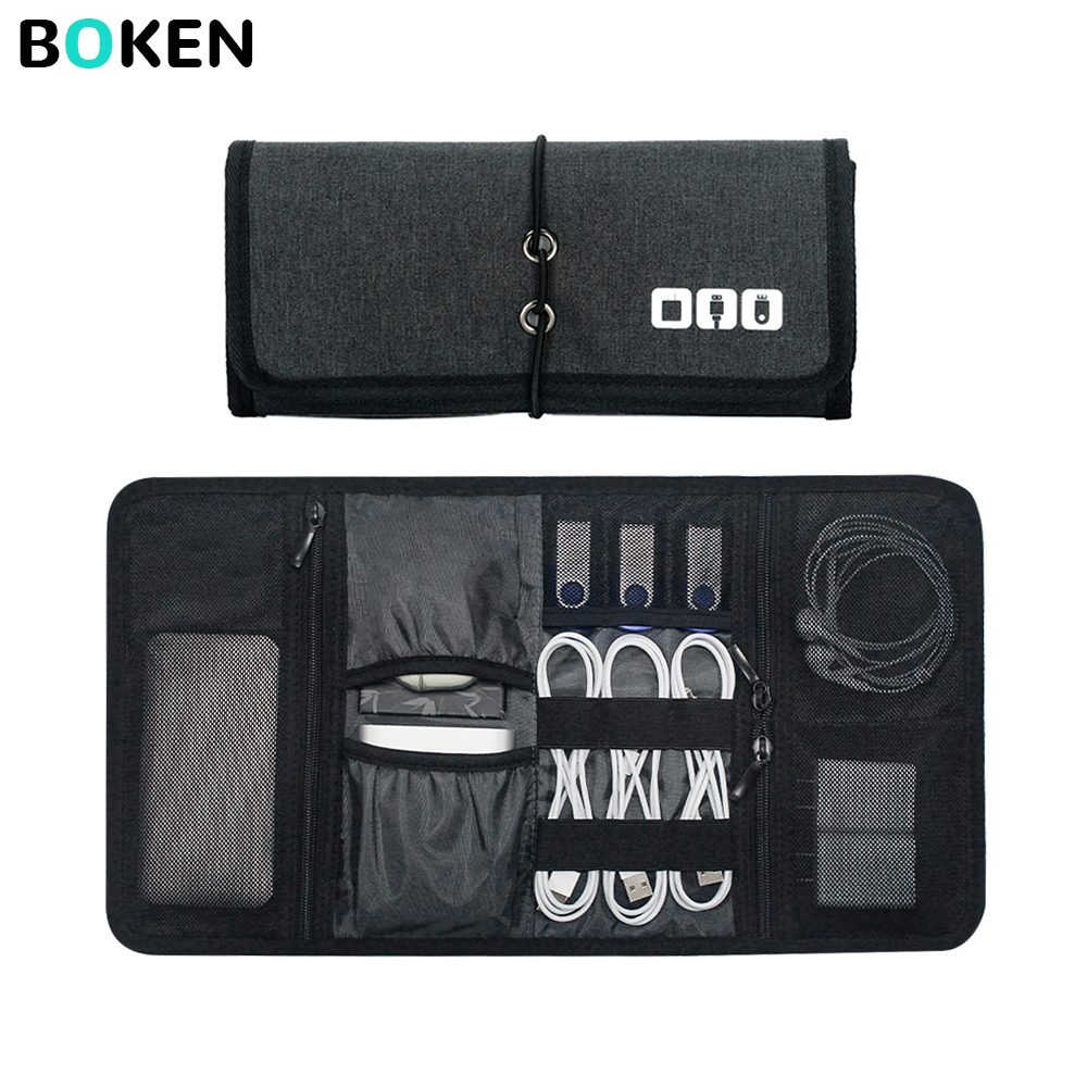Tech Accessories For Home Office - Tas Organizer Teknologi Tempat Penyimpanan Kabel