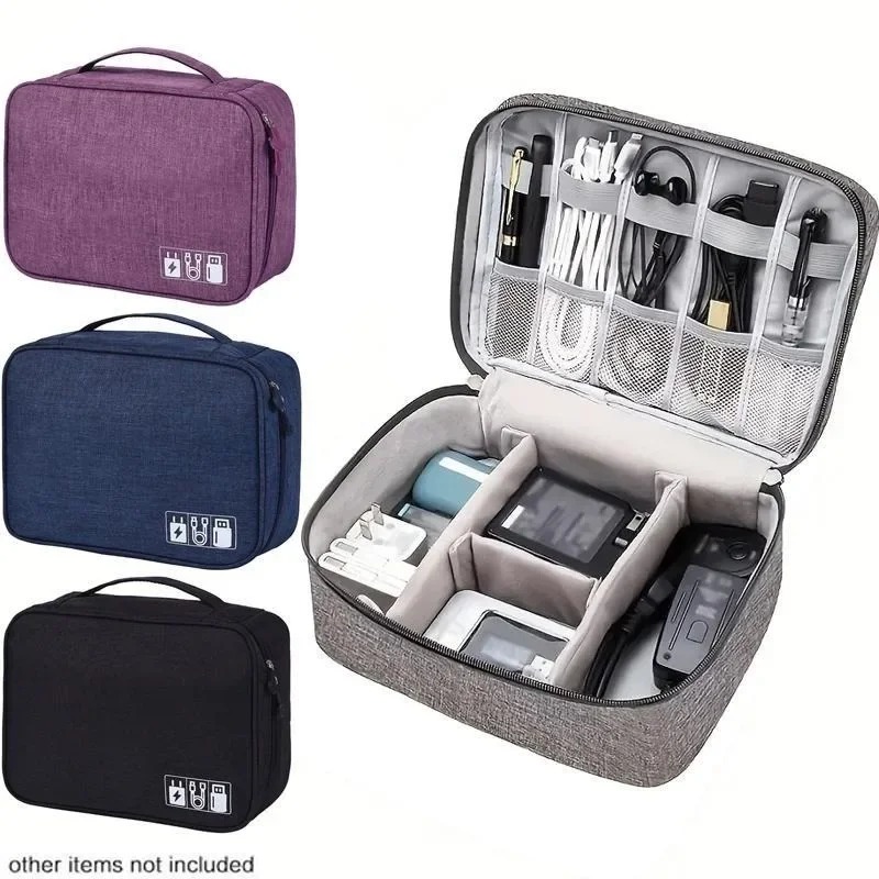 Tech Accessories Types - Tas Organizer Elektronik untuk Perjalanan, Tahan