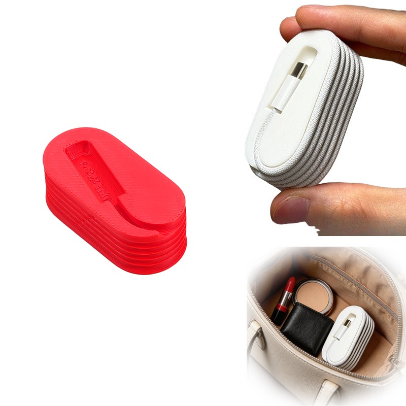 Travel Cable Organizer - 1/2 Buah Pengatur Kabel Portabel Anti