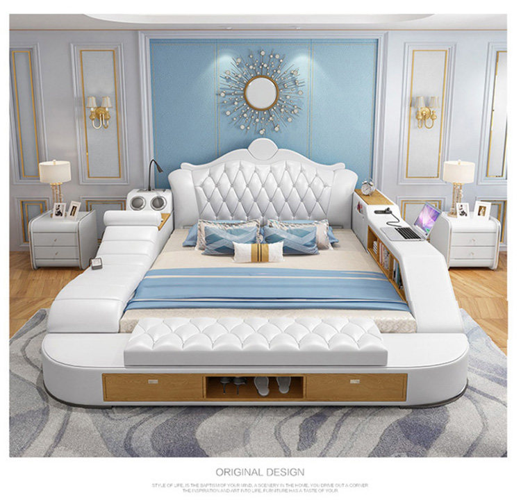 Tech Queen - Rangka Tempat Tidur Platform Berlapis Kain