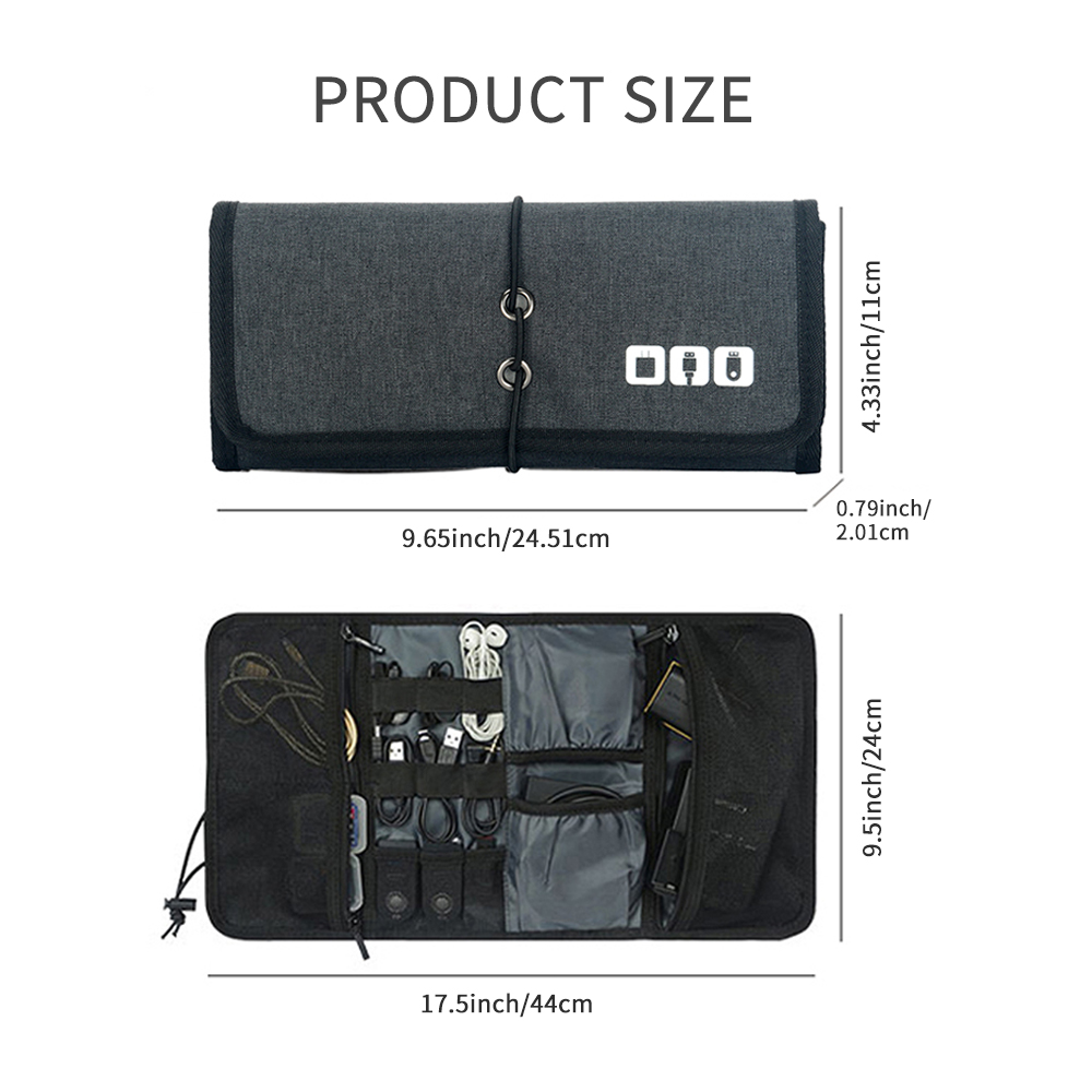 Tech Accessories Organizer Pouch - Kantong Pengorganisir Kabel Rumah | Tas
