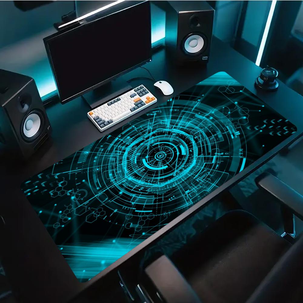Tech Accessories For Home Office - Alas Mouse Gaming Besar Pola Cyber