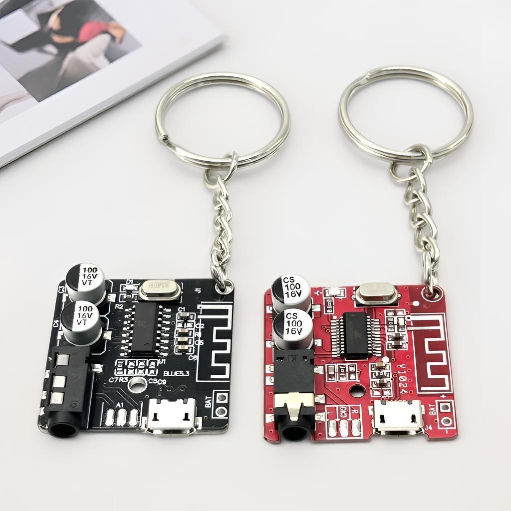 Tech Accessories Organizer Pouch - Gantungan Kunci Papan Sirkuit Gaya Cyberpunk