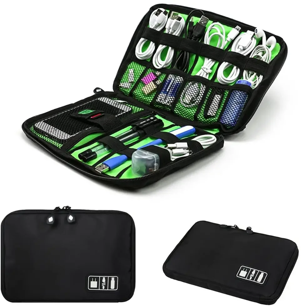Travel Cable Organizer - Tas Penyimpanan Pengatur Kabel Sistem Kit