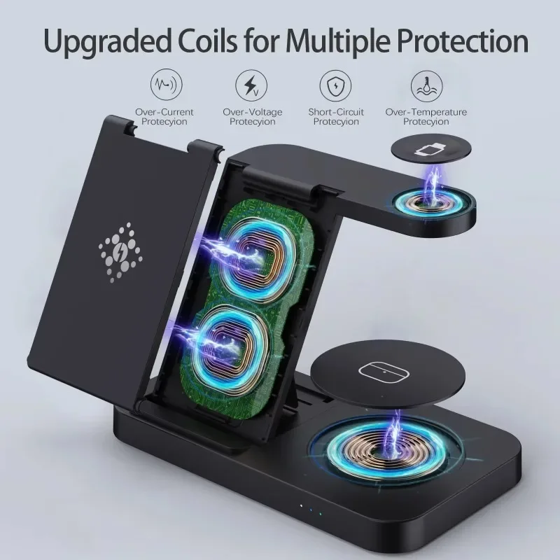 Dock Pengisi Daya Nirkabel 4 i - Travel Cable Organizer ulasan dan harga