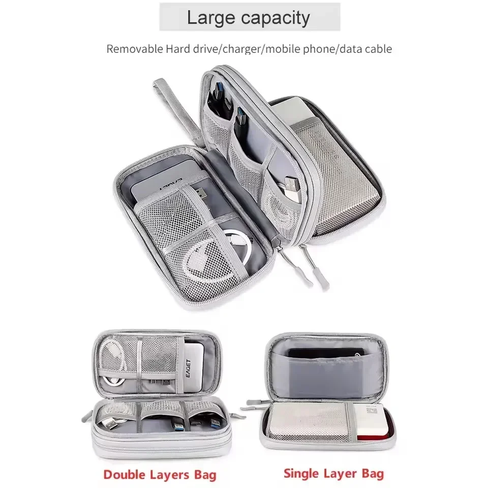 Tas Kabel Perjalanan Portabel, - Travel Cable Organizer ulasan dan harga