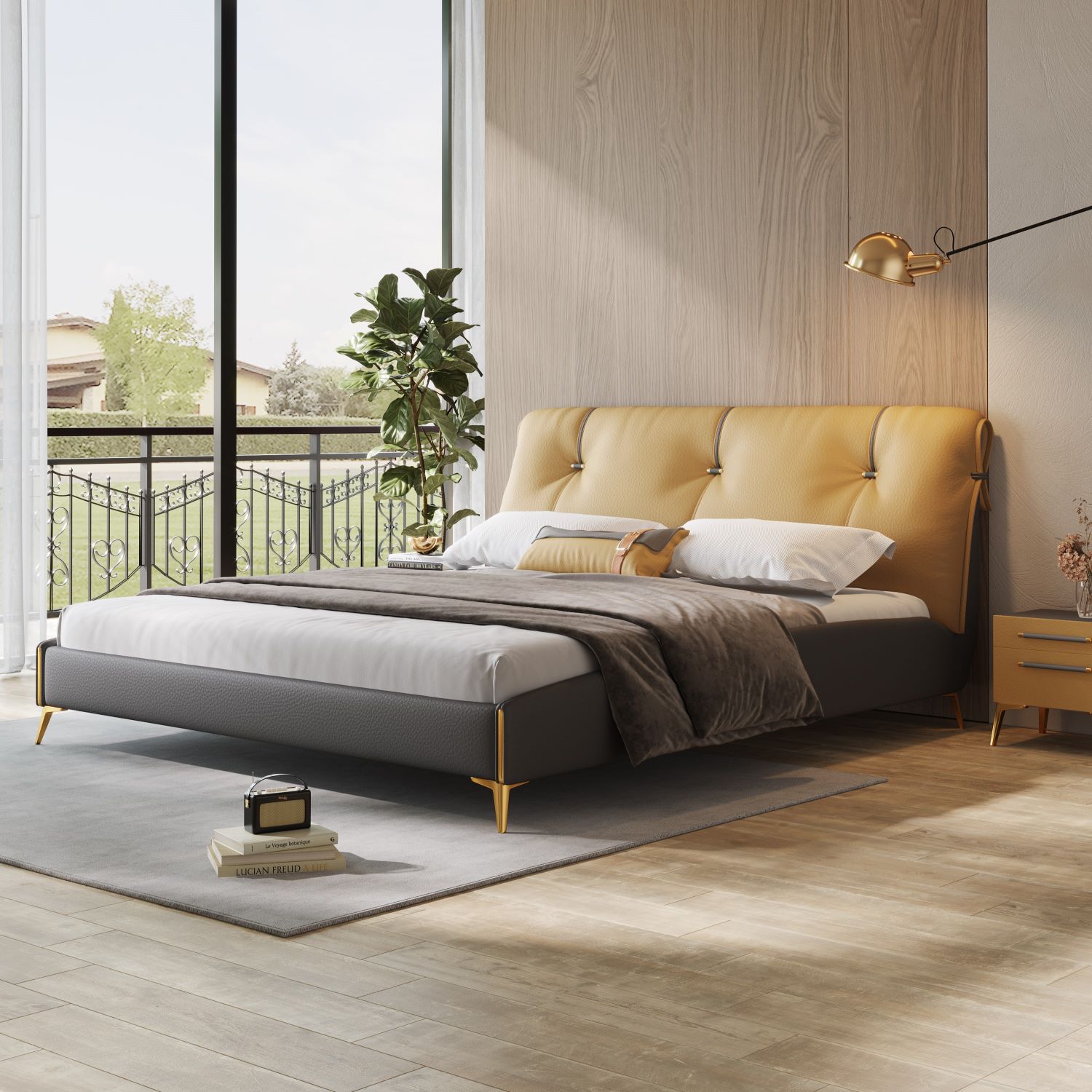 Tempat Tidur Double Modern Uku - Tech Queen ulasan dan harga