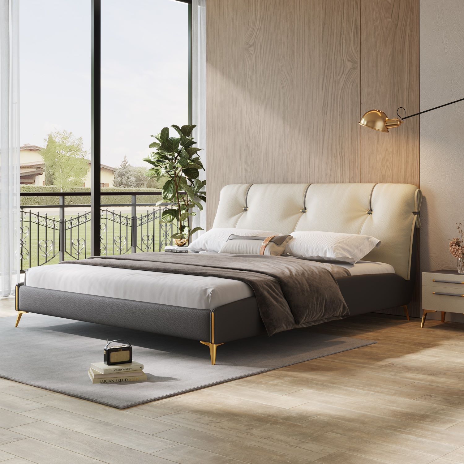 Tempat Tidur Double Modern Uku - Tech Queen ulasan dan harga