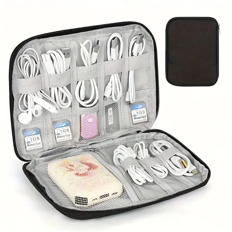 1 Paket Tas Penyimpanan Akseso - Tech Accessories Organizer Pouch ulasan dan harga