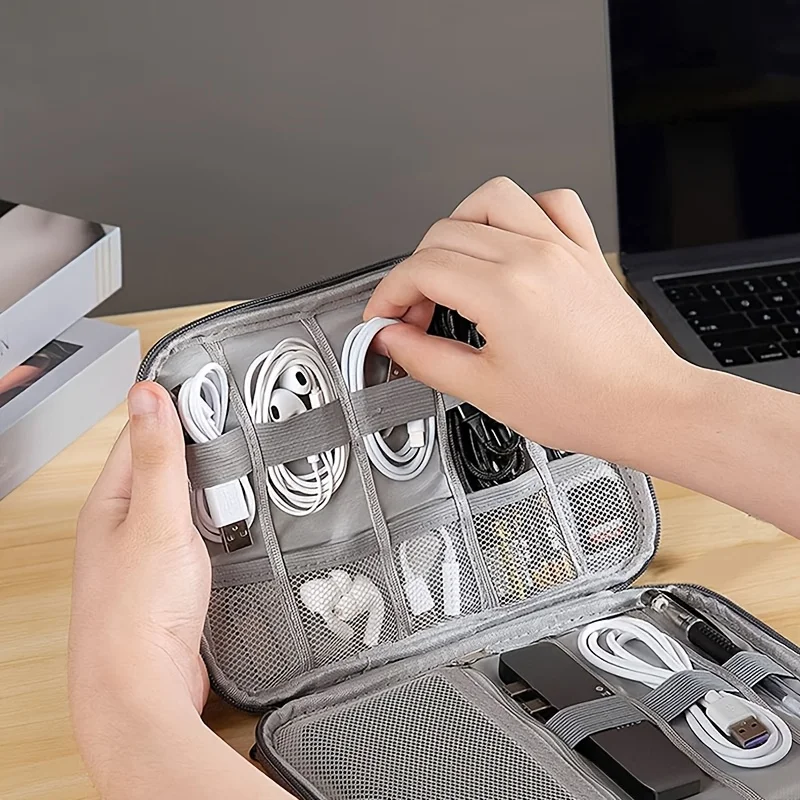 1 Paket Tas Penyimpanan Akseso - Tech Accessories Organizer Pouch ulasan dan harga