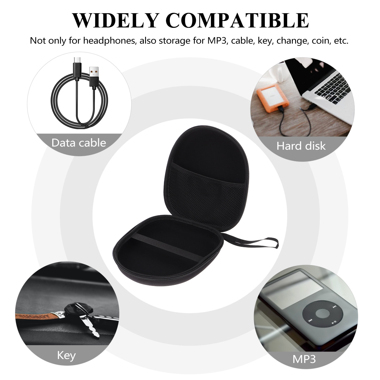 1Pcs Tas Penyimpanan Headphone - Travel Cable Organizer ulasan dan harga